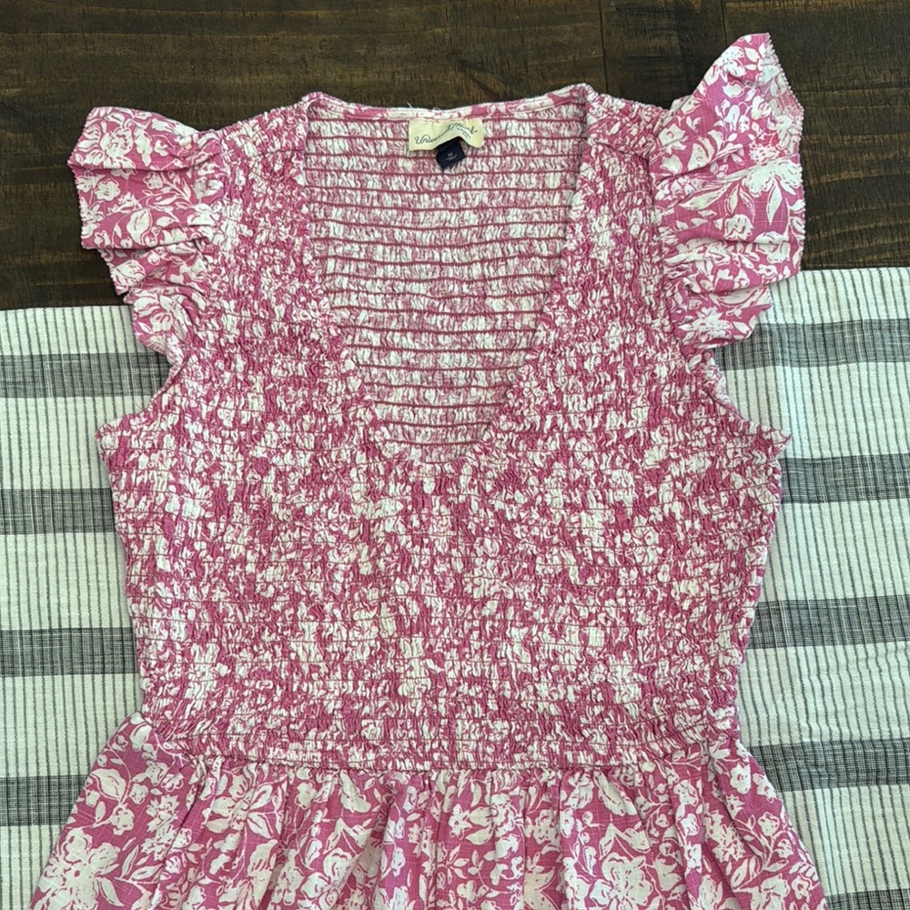 Universal Thread Pink and White Ruffled Sundress - Picture 3 of 4